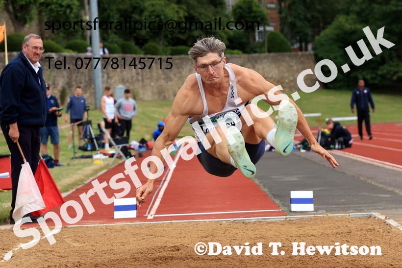 Decathlon Long Jump, 2024 EAP International Combined events, Hewcham, Northumberland.  Photo: David T. Hewitson/Sports for All Pics